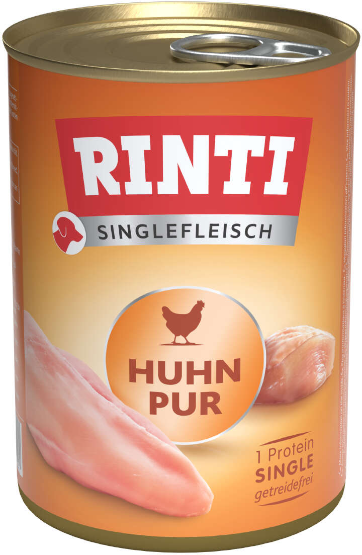 RINTI Hunde-Nassfutter Singlefleisch Pur Huhn